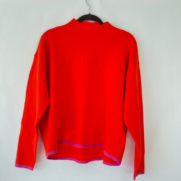 Anthropologie X Maeve Carys Mock Neck Sweater Red Size M - Picture 2 of 8